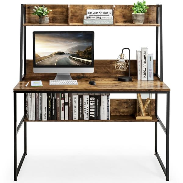 Datorskrivbord, 47x22.5x55 tum, Natur