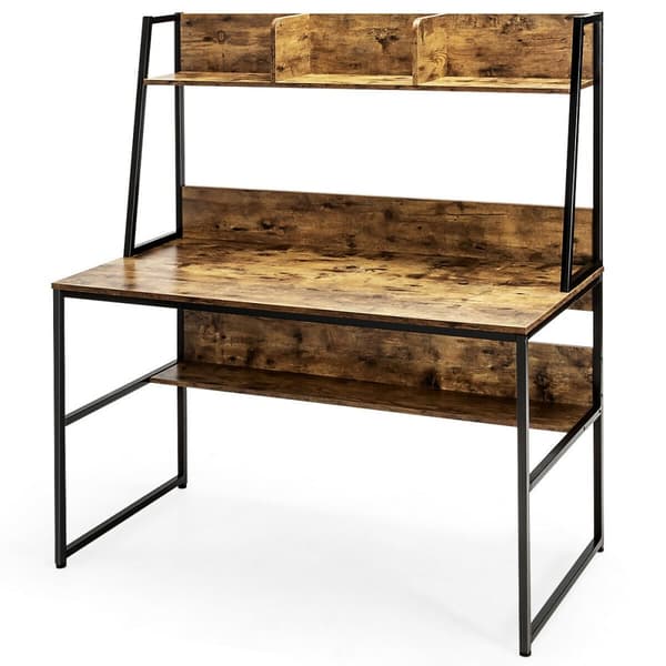 Datorskrivbord, 47x22.5x55 tum, Natur
