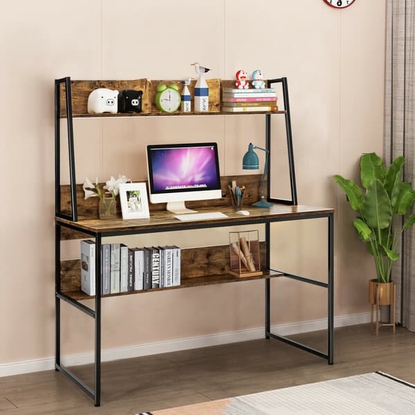 Datorskrivbord, 47x22.5x55 tum, Natur