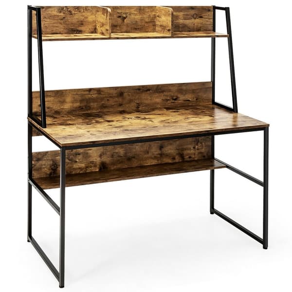 Datorskrivbord, 47x22.5x55 tum, Natur