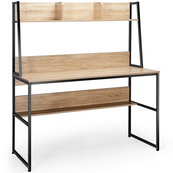 Tietokonetaso, 119x57x140 cm, Luonnonväri
