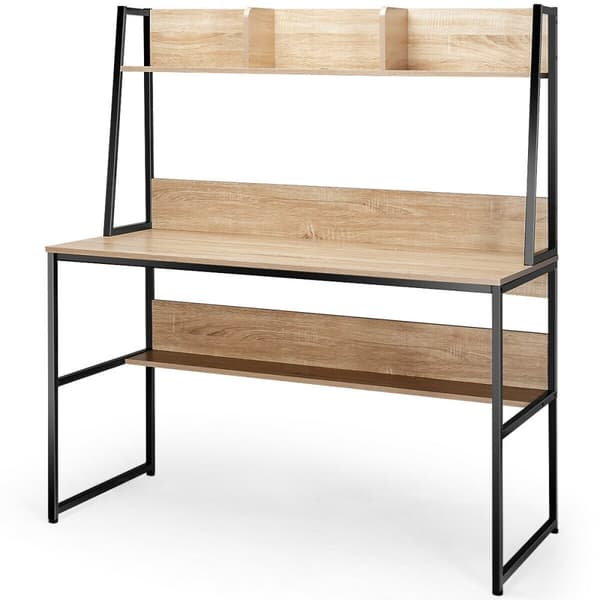 Tietokonetaso, 119x57x140 cm, Luonnonväri