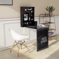 Miniatyrbillede 4 af 8: Vægmonteret skrivebord, 31x23.6x60 tommer, Sort
