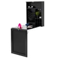 Miniatyrbillede 6 af 8: Vægmonteret skrivebord, 31x23.6x60 tommer, Sort