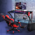 Miniatyrbillede 6 af 8: Gaming skrivebord, 115x73x76.5 cm, Sort