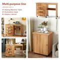Miniatyrbillede 3 af 8: Foldbart sybord, 119x117x80 cm, Natur/Brunt/Hvid