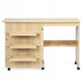 Miniatyrbillede 3 af 7: Foldbart skrivebord og skab, 118,5x40x79,5 cm