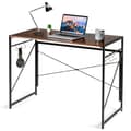 Miniatyrbillede 2 af 4: Sammenklappeligt computerbord, 39,5x19,5x29,5 tommer, Brun