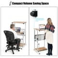 Miniatyrbillede 5 af 8: Justerbart stand-up skrivebord, 22x21x38,5 tommer, Eg