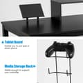 Miniatyrbillede 5 af 8: Gaming skrivebord, 155x60x94 cm, Sort