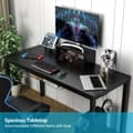Miniatyrbillede 2 af 8: Gaming skrivebord, 155x60x94 cm, Sort