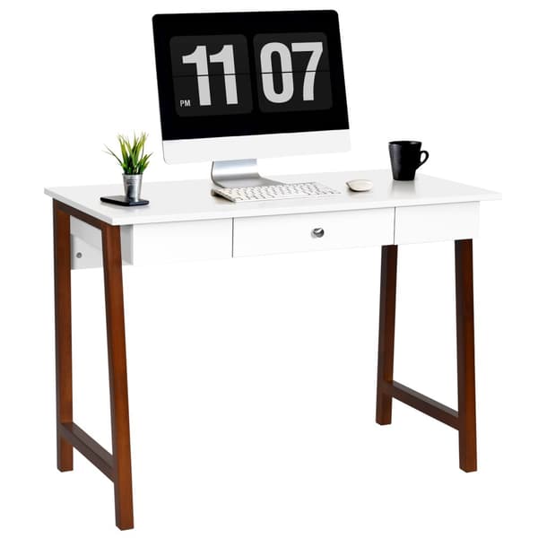 Datorskrivbord, 106x50x75 cm, Valnöt