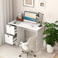 Miniatyrbillede 3 af 8: Computerskrivebord, 109x50x75 cm, Hvid