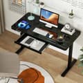 Miniatyrbild 3 av 8: Justerbart skrivbord, 120x60x73-118 cm, Svart
