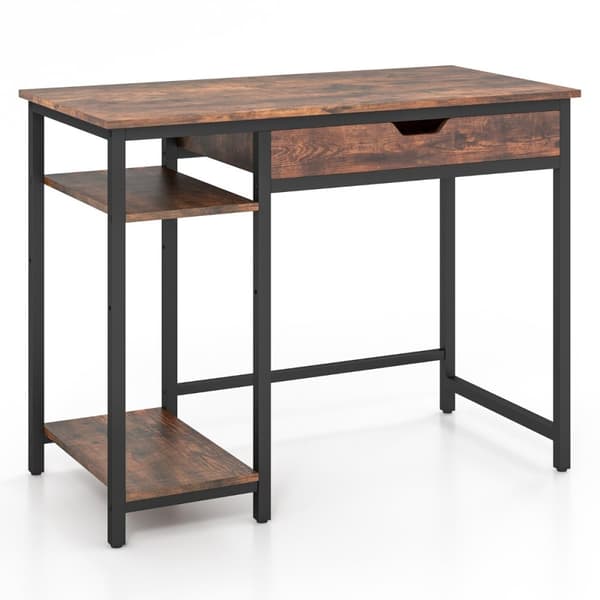 Computerskrivebord, 100x50x76 cm, Brun