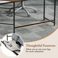 Miniatyrbillede 6 af 8: L-formet skrivebord, 138x138x75,5 cm, Sort/Brunt