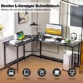 Miniatyrbillede 8 af 8: Computerskrivebord, 125x50x74.5 cm, 168x50x74.5 cm, Rustikt Brun