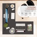 Miniatyrbillede 6 af 7: Skrivebord, 120x120x75 cm, Sort