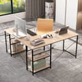 Miniatyrbillede 6 af 8: Computer Desk, 151x151x75 cm, Rustikt Brun/Sort/Grå