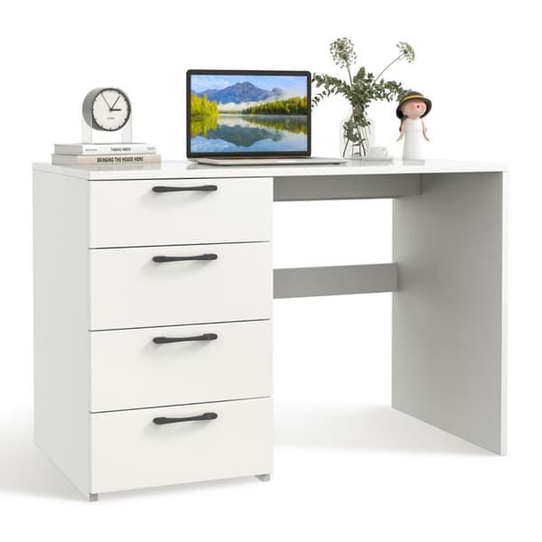 Skrivebord, 110x60x76 cm, Hvid