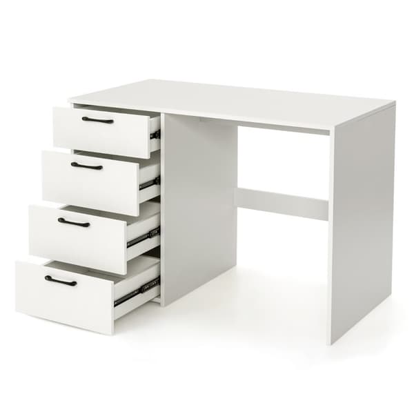 Skrivebord, 110x60x76 cm, Hvid