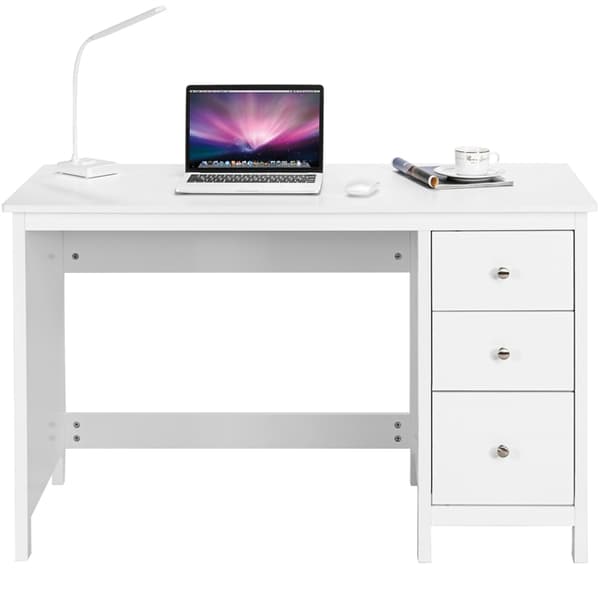 Skrivebord, 120x50x75 cm, Hvid