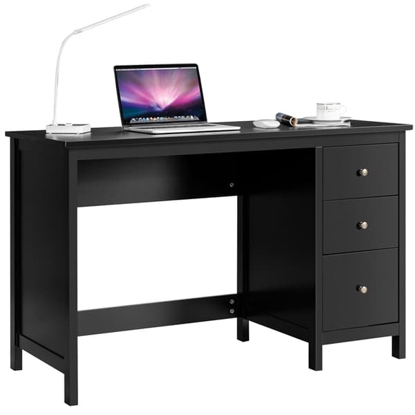 Skrivebord, 120x50x75 cm, Sort