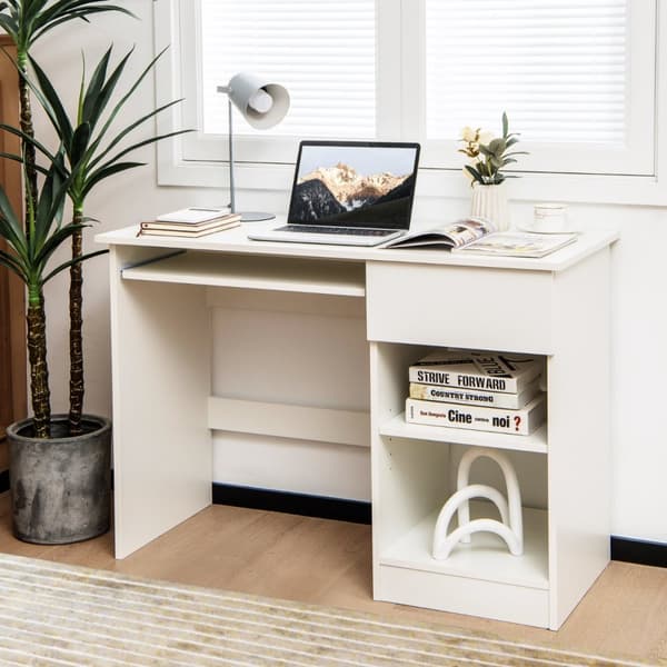 Skrivebord, 42,5"x19"x29,5", Sort