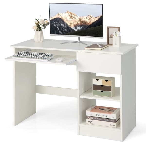 Skrivebord, 42,5"x19"x29,5", Sort