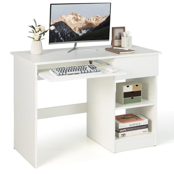 Skrivebord, 42,5"x19"x29,5", Sort