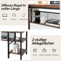 Miniatyrbillede 6 af 7: Skrivebord, 150x140x75 cm, Rustikt Brun