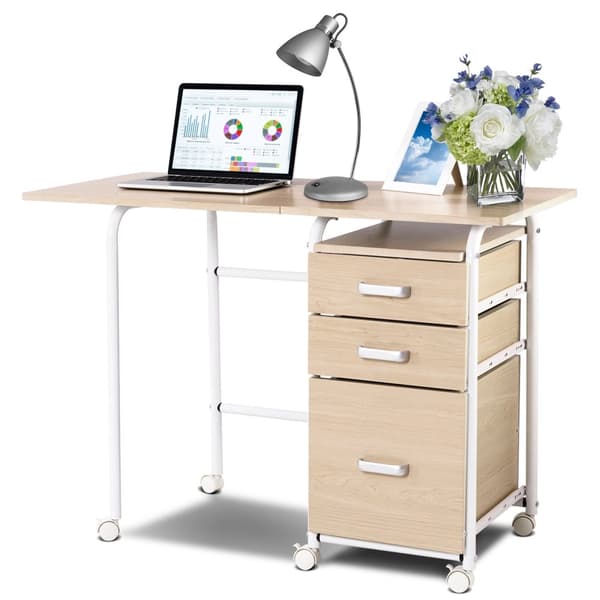 Foldbart computer laptop skrivebord, 41,5"x20"x29"