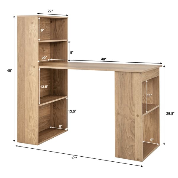 Computer Skrivebord, 48x22x48 tommer, Natur