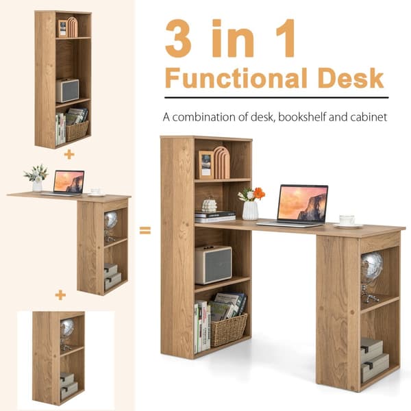 Computer Skrivebord, 48x22x48 tommer, Natur