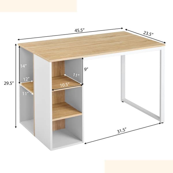 Computer Desk, 114x60x76 cm, Rustikt Brun