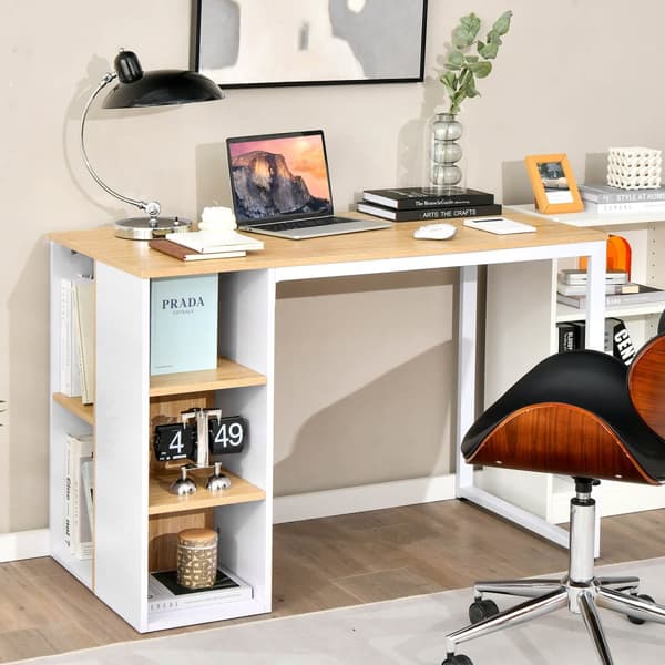 Computer Desk, 114x60x76 cm, Rustikt Brun
