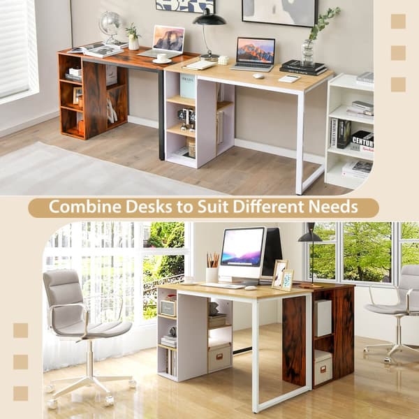 Computer Desk, 114x60x76 cm, Rustikt Brun