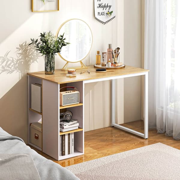 Computer Desk, 114x60x76 cm, Rustikt Brun
