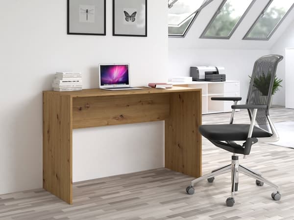 FUNKTIONELLT SKRIVBORD PLUS FÖR BÄRBAR DATOR ARTISAN OAK