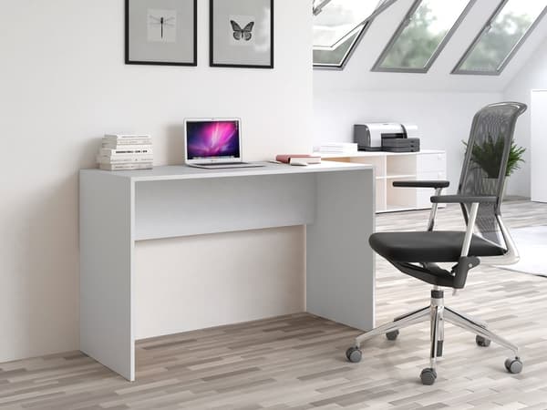 FUNKTIONELT SKRIVEBORD PLUS TIL BÆRBAR MAT HVID