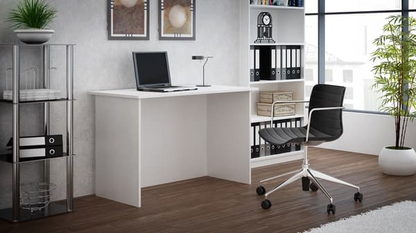 STANDARD SKRIVEBORD TIL COMPUTER/LAPTOP FARVE HVID