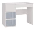 Miniatyrbillede 1 af 2: MODERNE BØRNESKRIVEBORD MIJAS ARTESO VENSTRE FARVE HVID BLÅ 4 SKUFFER