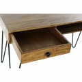 Miniatyrbild 4 av 6: Skrivbord DKD Home Decor 115 x 55 x 76 cm Naturell Svart Metall