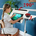 Miniatyrbild 9 av 11: Skrivbord MacLean MC-121 W Vit Svart