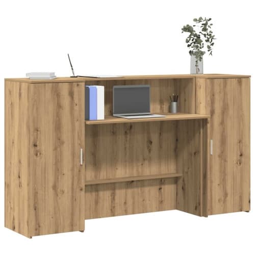 Receptionsdisk artisan ek 180x50x103,5 cm konstruerat trä