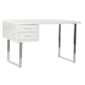 Miniatyrbild 1 av 7: Skrivbord DKD Home Decor Vit Silvrig Metall Trä MDF 120 x 55 x 76 cm