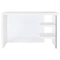Miniatyrbild 7 av 7: Skrivbord DKD Home Decor Vit Transparent Glas Trä MDF 120 x 50 x 76 cm