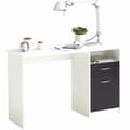 Miniatyrbild 1 av 4: Skrivbord FMD JACKSON  Vit Svart 123 x 76,5 x 50 cm Trä