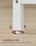 Miniatyrbild 5 av 6: Rootz träskrivbord med 2 hyllor - kontorsbord - arbetsstation - rymdbesparande - 60 cm x 120 cm x 76 cm