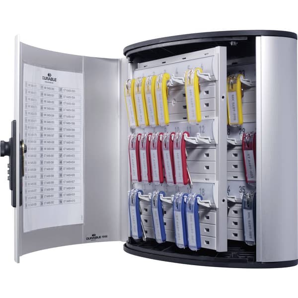 Durable Nyckelskåp KEY BOX CODE 36 - 1966 196623 Antal hakar 36 Silver